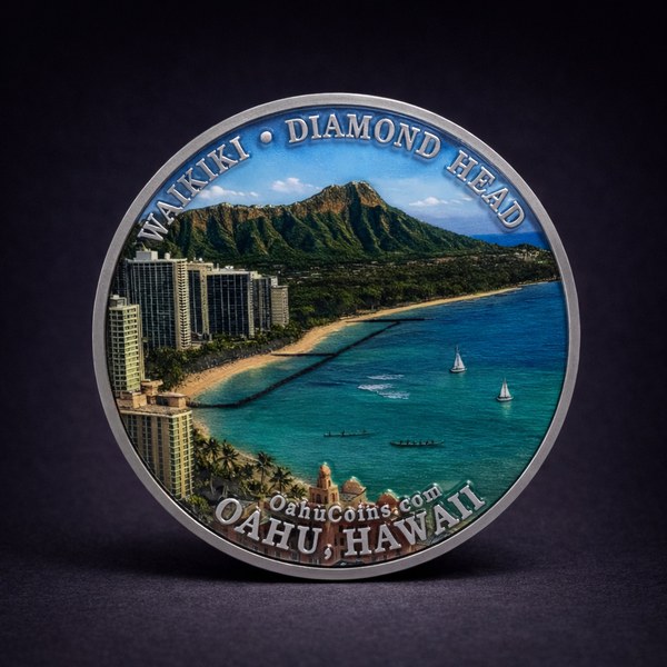 Waikiki Diamond Head coin