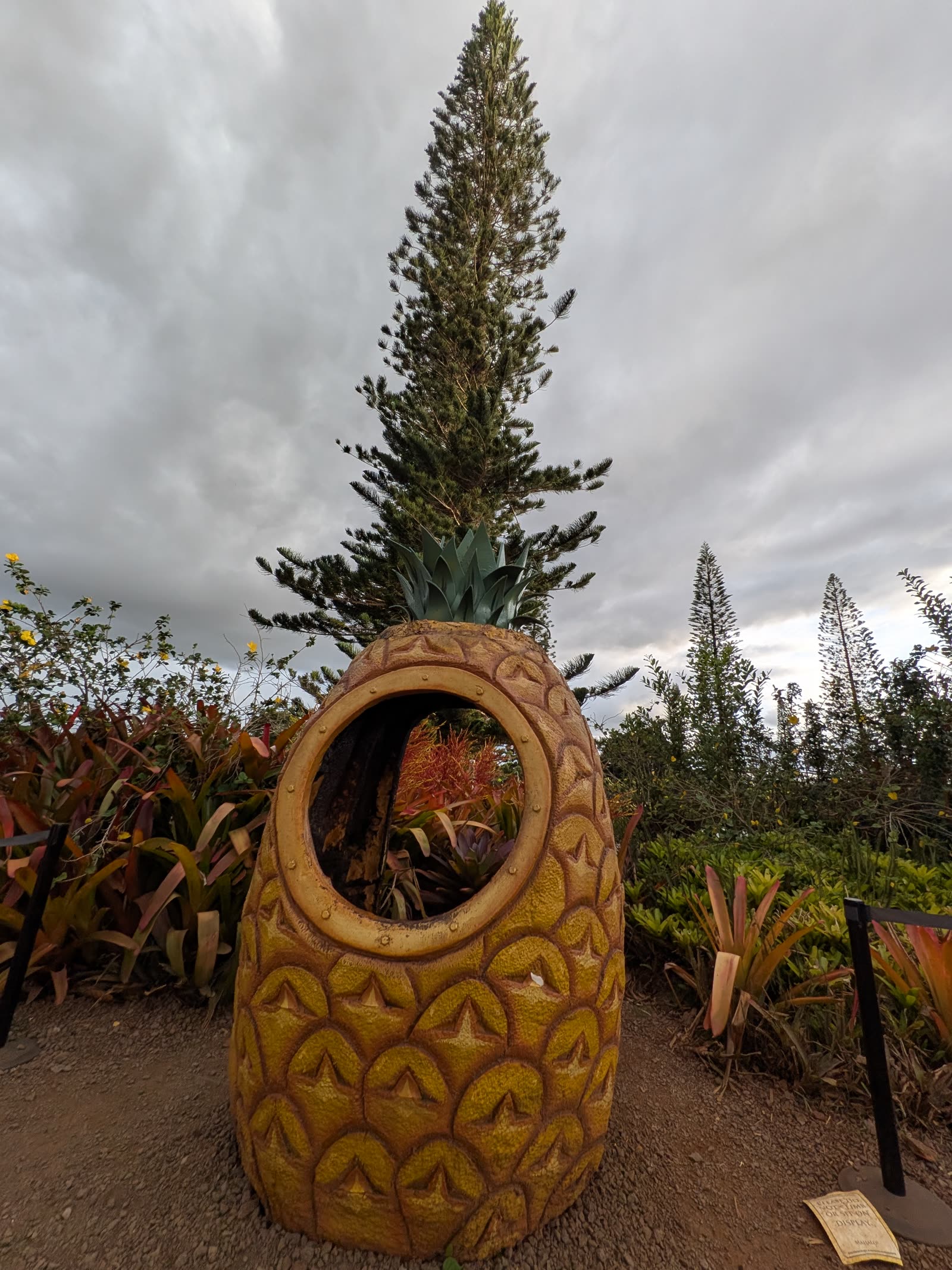 The giant pineapple at Dole Plantation